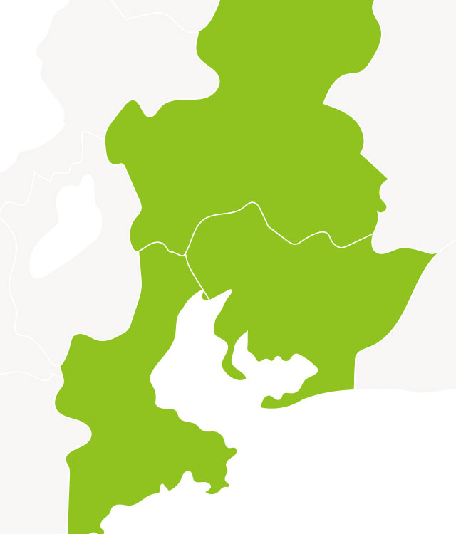 東海3県地図